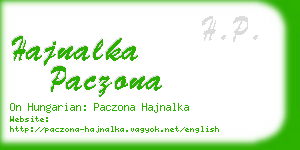 hajnalka paczona business card